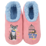 Snoozies The Dog Did It - Blue Pink - S Women