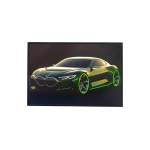 40 X 60CM Car Frame With LED Lights Green