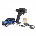 1 30 SCX30 Ford Bronco 4X4 Rtr Brushed Rock Crawler Battery & Charger Included Blue