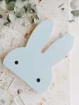Blue Wooden Bunny - Shelf Decor