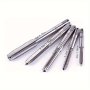 Stainless Steel 5-PIECE Tap And Die Set - Slotted Drive Right Hand Threading Round Head Partially Threaded Screws For Wood Flanged With Passivated Finish