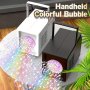 Electric Stage Bubble Machine Porous Portable Fully Automatic Bubble Blowing Portable Wedding Performance Party Gathering Gift Without Battery And Bubble Water