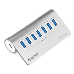 Orico Aluminum Alloy 7 Port USB Hub 7X USB 3.2 Type-a Type-a To Type-c 90 Degree Type-c 1M |