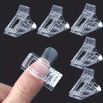 5PCS Nail Tip Clips Poly Gel Nail Forms Nail Extension Gel Quick Building Nail Tips Nail Clamps Poly Gel Nail Kit For False Nail