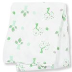 Lulujo Bamboo Muslin Swaddle Blanket - Green Tree
