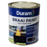 Braai Paint Heat Resistant Black 1L
