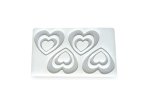 Chocolate Peel Triple Heart Sheet