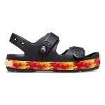 Crocband Cruiser Flames Sandal Kids Age 5+ - Black J3