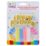 Candles With Cake Topper 12 Piece