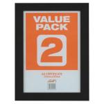 Sable Photo Frame 2 Pack Black