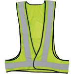Pioneer Lime Refective Bib With Adjustable Velcro Attatch Mining Style
