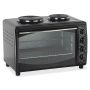 50 Liter MINI Electric Oven With Double Hot Plates - Black