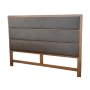Beverly Queen Upholstered Headboard - Stone
