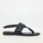Siena 5 Flat Sandal - Black - Black 6