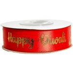 Happy Diwali Red Ribbon 10M