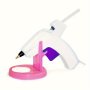 1PC Hot Glue Gun Holder Plastic Hot Melt Glue Gun Base Stand Organizer Floral Crafts Tools Storage Rack Accessories Home Diy Repair Tools