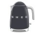 Smeg Retro Cordless Kettle 1.7L Slate Grey