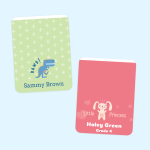 Colour Wrap-around Pencil Labels - Designer Themes
