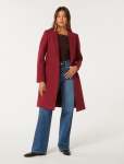 Bonnie Longline Coatigan - 16 Rumba Red