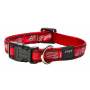 Rogz Fancy Dress Dog Collars - M Red Bone