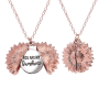You Are My Sunshine Necklace Rose Gold