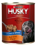 Husky Purina Beef Chunks In Gravy Steak Dog Food - 385g