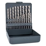 Hss Sprint Drill Bit Set 25 Piece 1-13MM X 0.5 In Metal Case