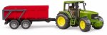 Bruder Toys Bruder John Deere 6920 Tractor With Tipping Trailer