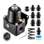 Evil Energy Fuel Pressure Regulator 6AN Efi Bypass Return Adjustable 20-75PSI 75-120PSI Black