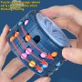 3D Cylinder Cube Toy Magical Bean Gyro Rotate Slide Puzzle Games Relieve Stress For Children Educational Montessori Infant Toys Red Blue Black Halloween Christmas