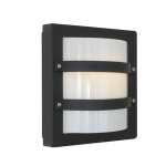 Largo Aluminium Outdoor Wall Light Black White Grey - Graphite
