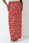 Column Maxi Skirt - 16 Red