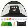 Golf Practice Net With Target Mat And Balls - Portable - 10 X 7FT