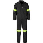 Trade Polycotton Conti Suit - Reflective Arms & Legs - Yellow Tape - Yellow 58