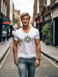Rouge Tee - Militaire Series - White - Xlarge Centre