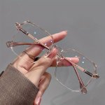Fashionable Women's Ultralight PC Frame Eyeglasses For Daily Use