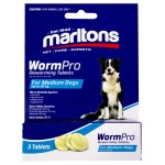 Marltons Wormpro Med Dogs 11-30KG 3TABS