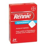 Rennies Tabs 24 Peppermint Red