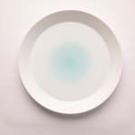 - Aqua Low Serving Bowl