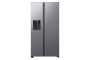 Samsung Side By Side Fridge Plumbed Water & Ice Dispenser Gentle Silver 617L