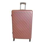 Smte 1 Piece Hard Outer Shell Luggage Premium Zt -pink 26 Cm With Keychain
