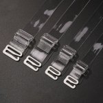 2PCS Transparent Shoulder Straps Invisible Adjustable Underwear Straps Women's Lingerie & Underwear Accessories