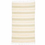Dhurrie Fluffy Band Rug - Large - 100 X 150 Cm