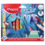 MAPEX Maped Jungle Fever Fibre Pens 12-PACK