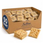 Saltine CRACKERS|50 Pack| - Premium Individually Wrapped Packs Salted Soda Cracker - Low Sodium And Fresh Snack