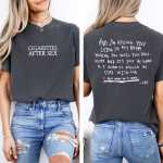 Caf Lyrics Front And Back Print T-Shirt