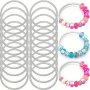 10/20pcs Snake Pendant Bracelet Retractable Bracelet Silvery Adjustable Snake Bracelet DIY Charm Bracelet For Women Jewelry Making Supplies