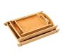 3-PIECE Bamboo Serving Tray Set