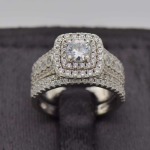 925 Silver Wedding Twinset Ring