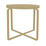 Hinny Side Table - Dune Ferro